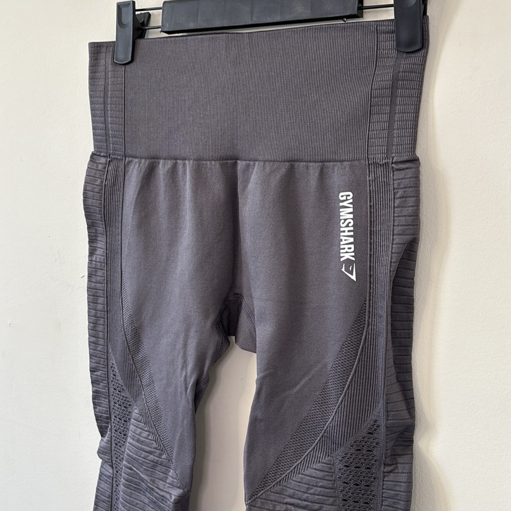 Gymshark Energy Cropped Leggings Slate Lavender Size Medium - Picture 5 of 10